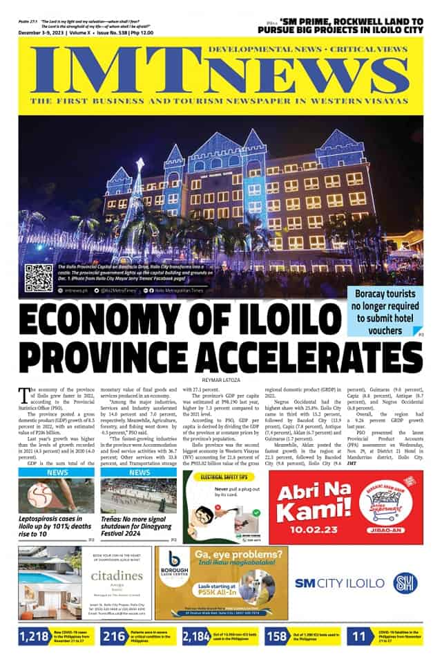 THIS WEEK'S FRONT PAGE (December 3-9, 2023)