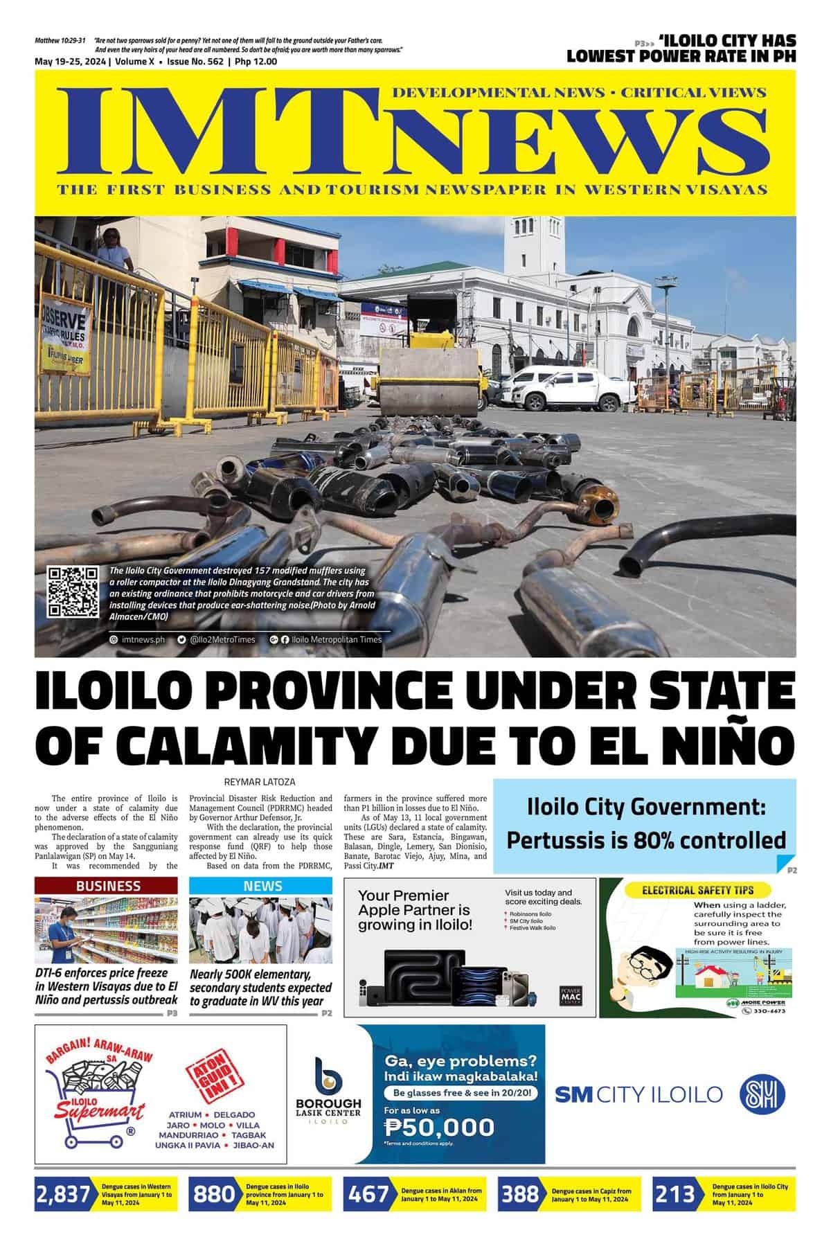 THIS WEEK'S FRONT PAGE (May 19-25, 2024)