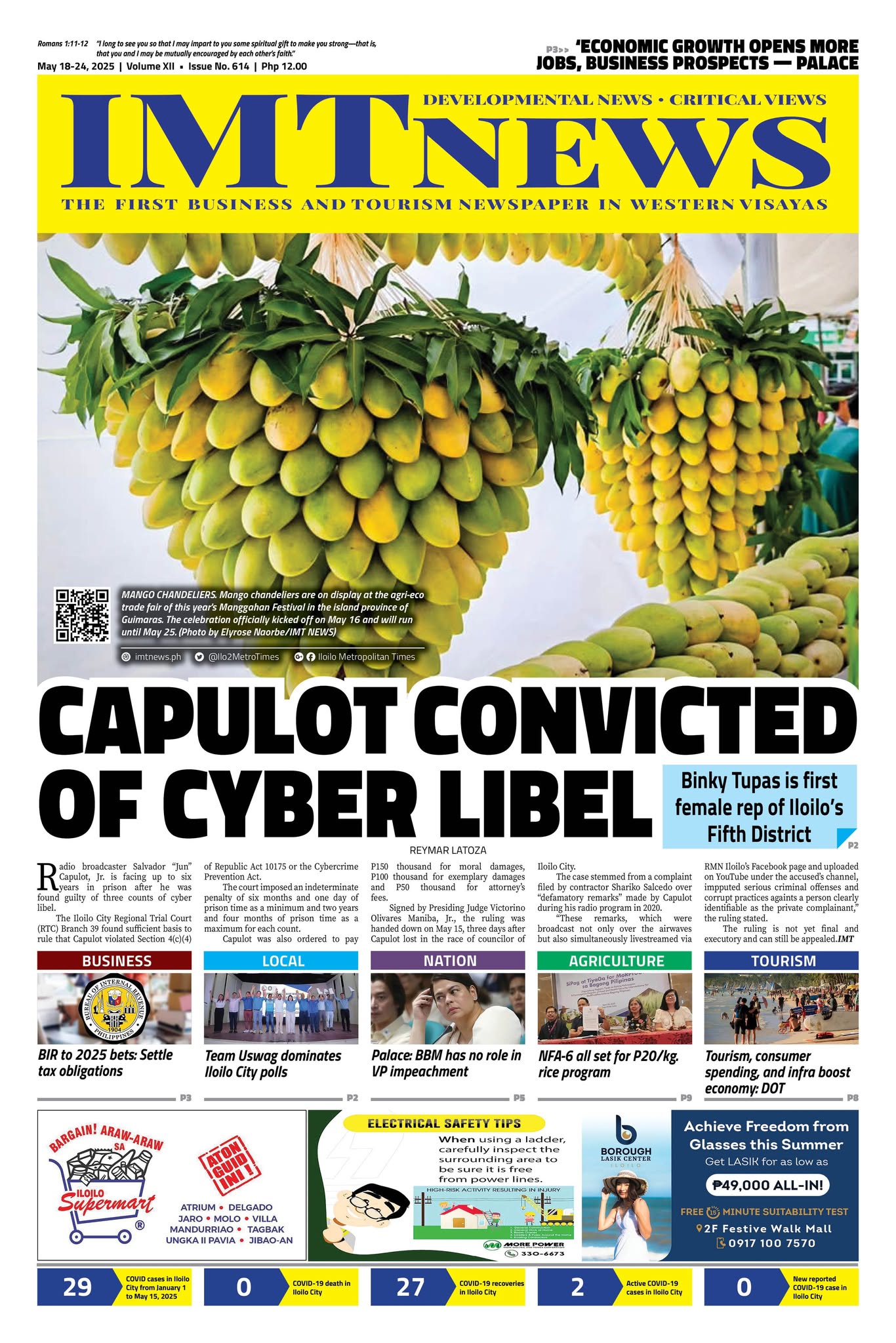 THIS WEEK'S FRONT PAGE (May 18-24, 2025)