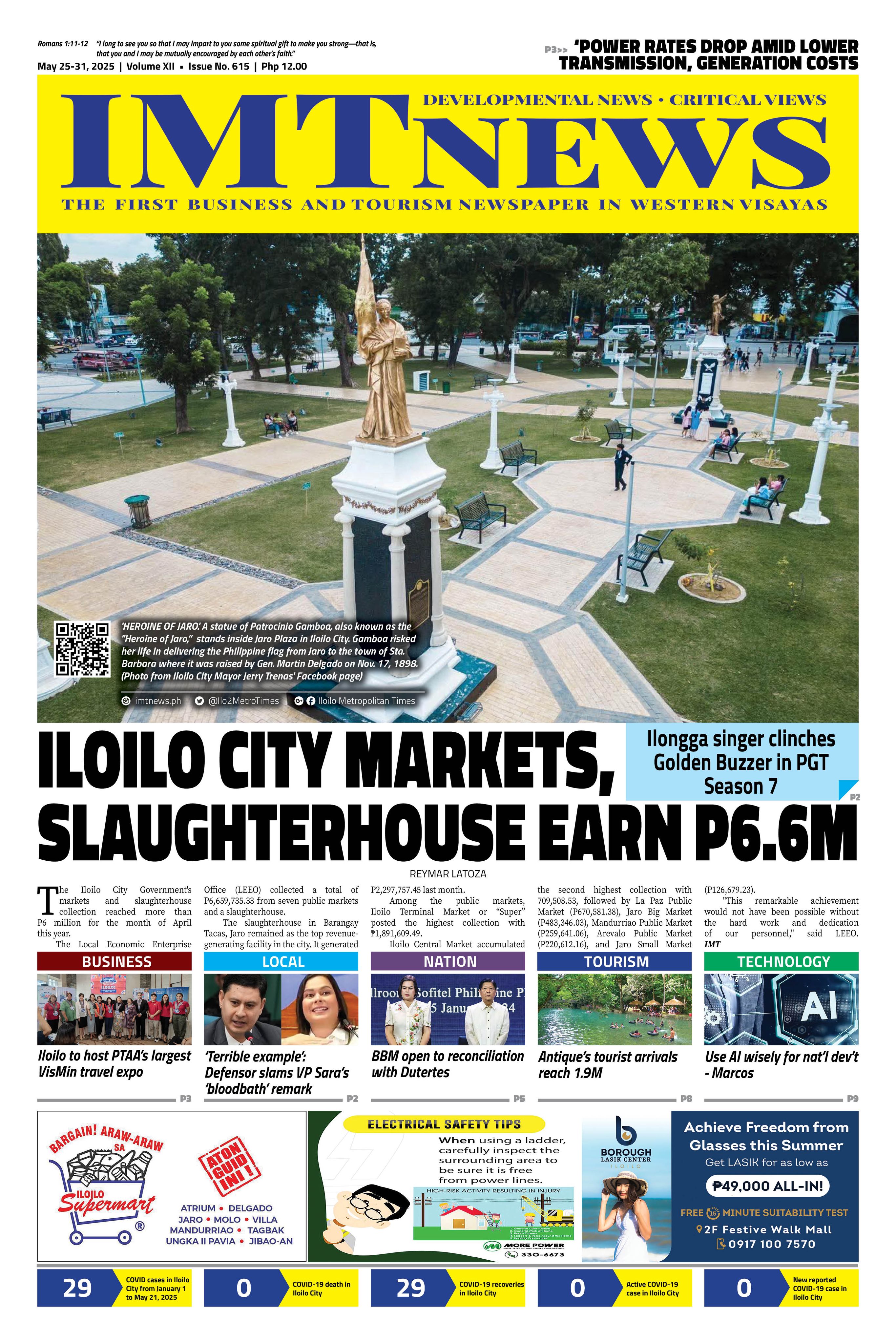 THIS WEEK'S FRONT PAGE (May 25-31, 2025)