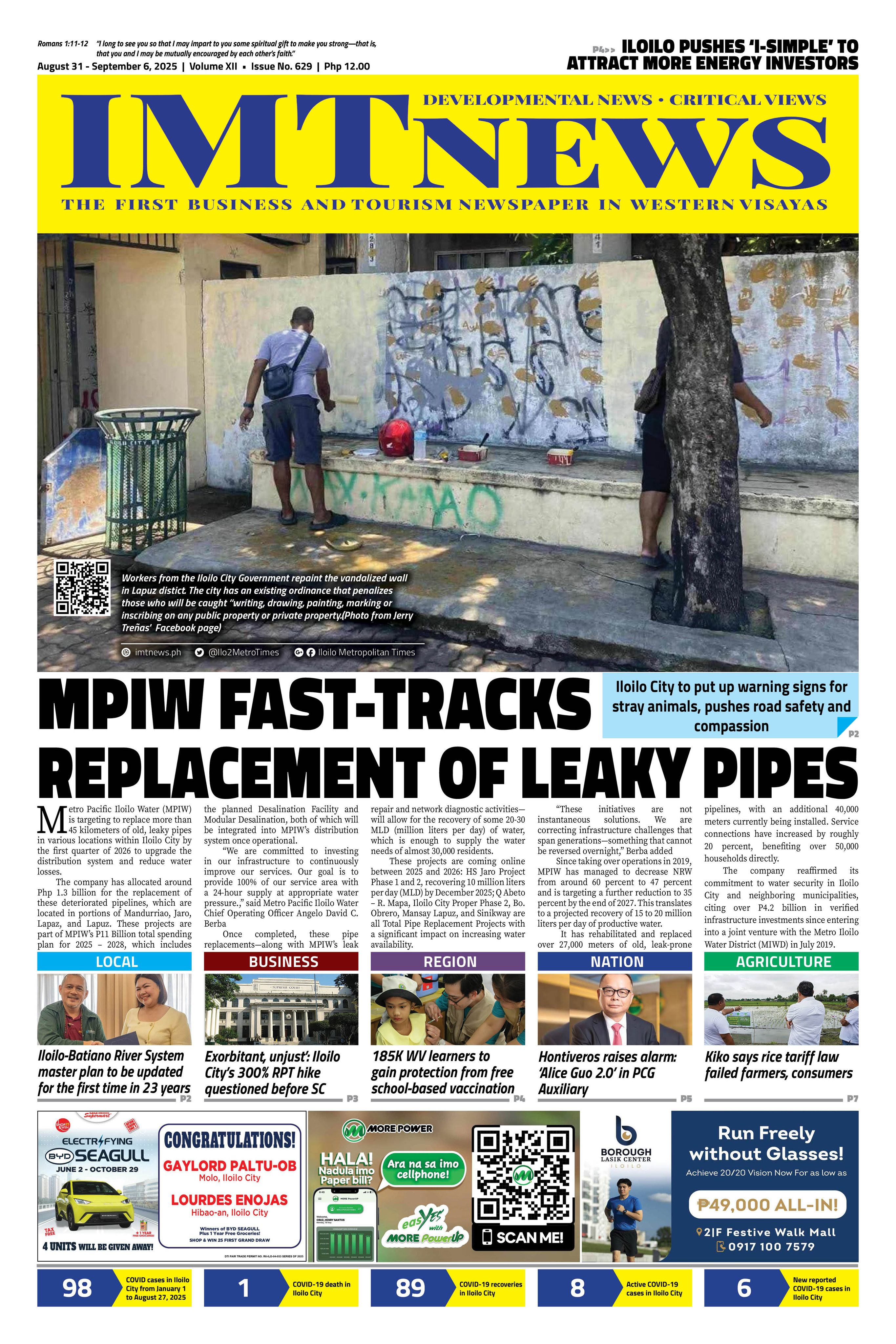 THIS WEEK'S FRONT PAGE (August 31-September 6, 2025)