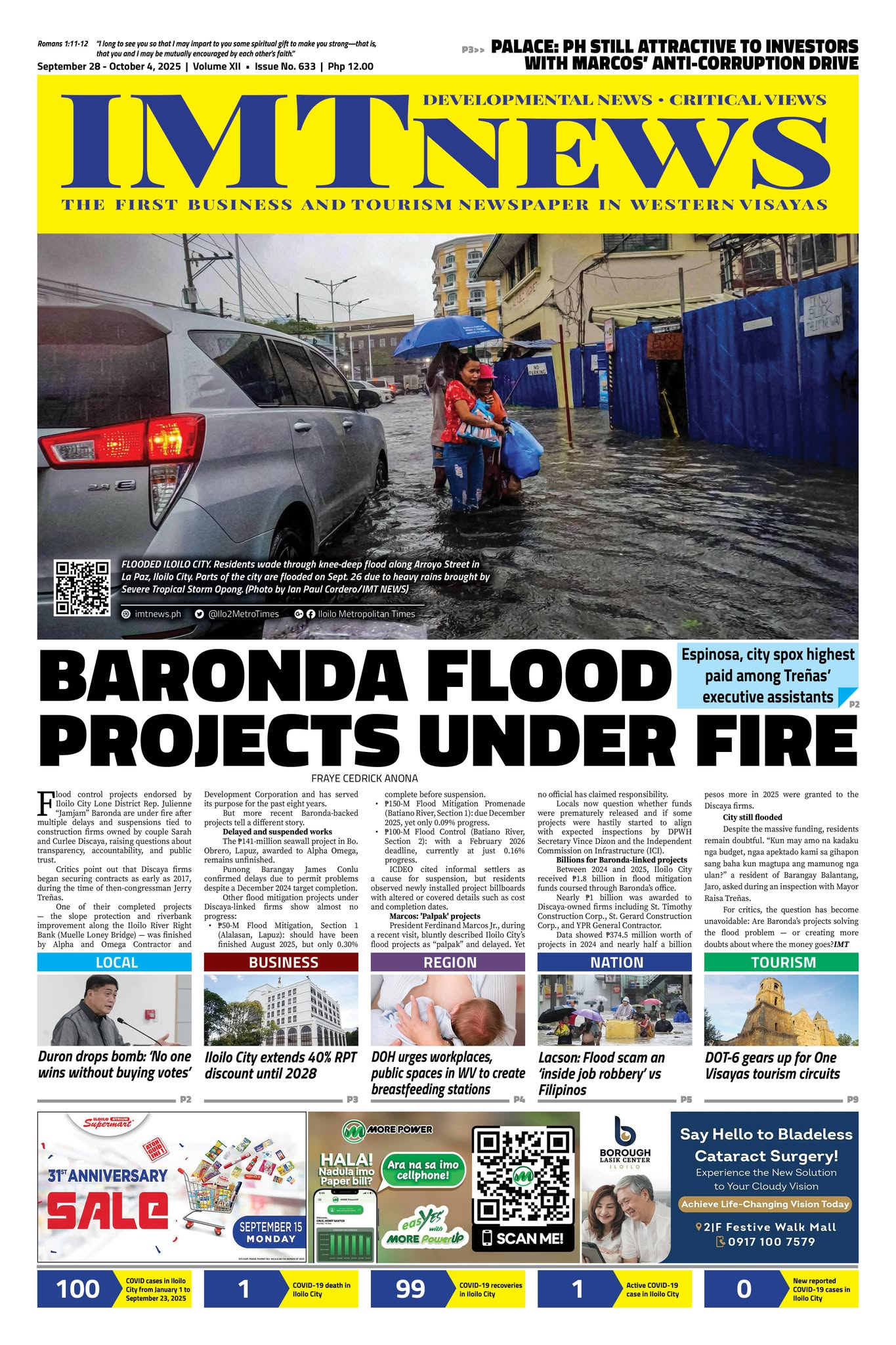 THIS WEEK'S FRONT PAGE (September 28 - October 4, 2025)