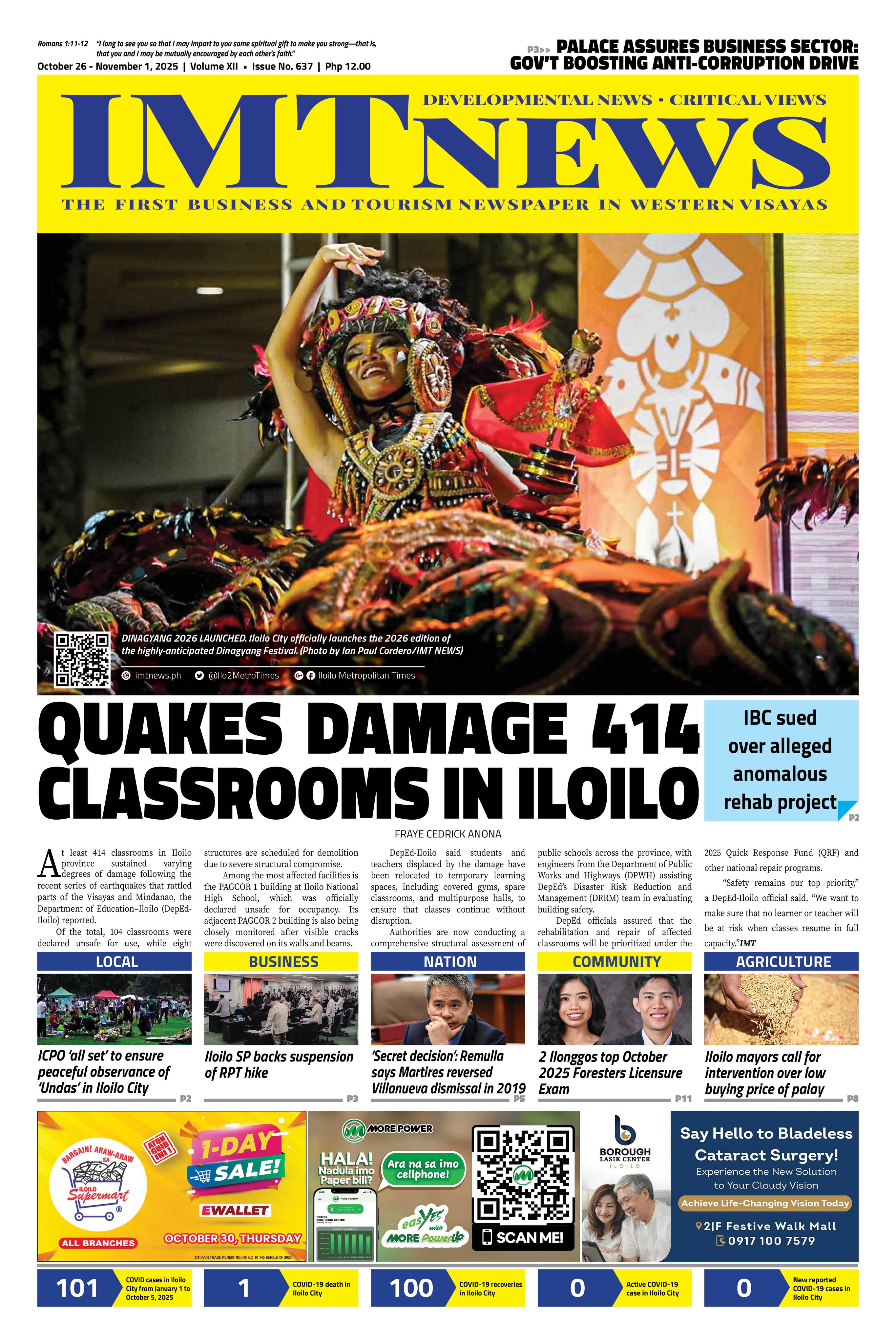 THIS WEEK'S FRONT PAGE (October 26-November 1, 2025)