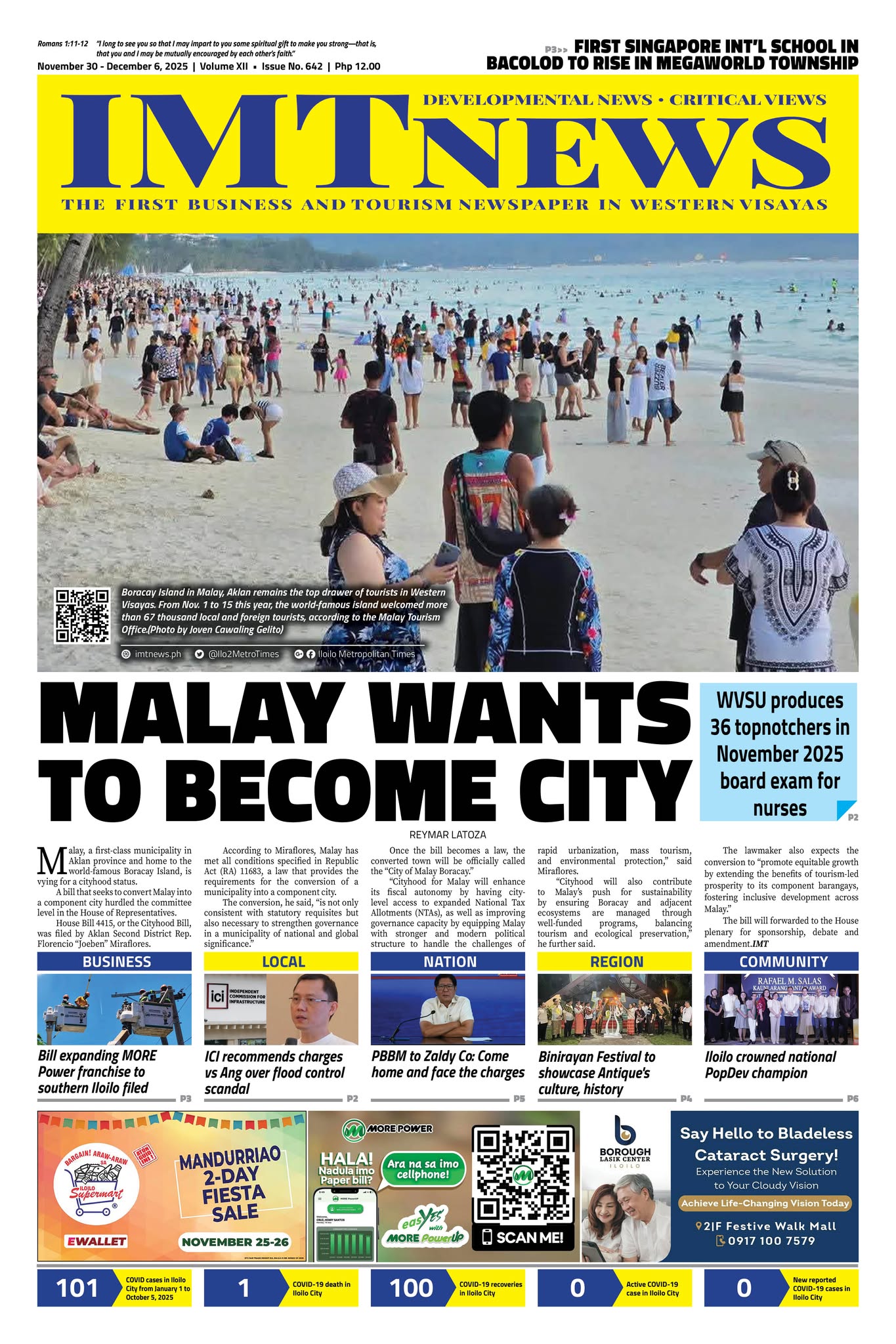 THIS WEEK'S FRONT PAGE (November 30 - December 6, 2025)