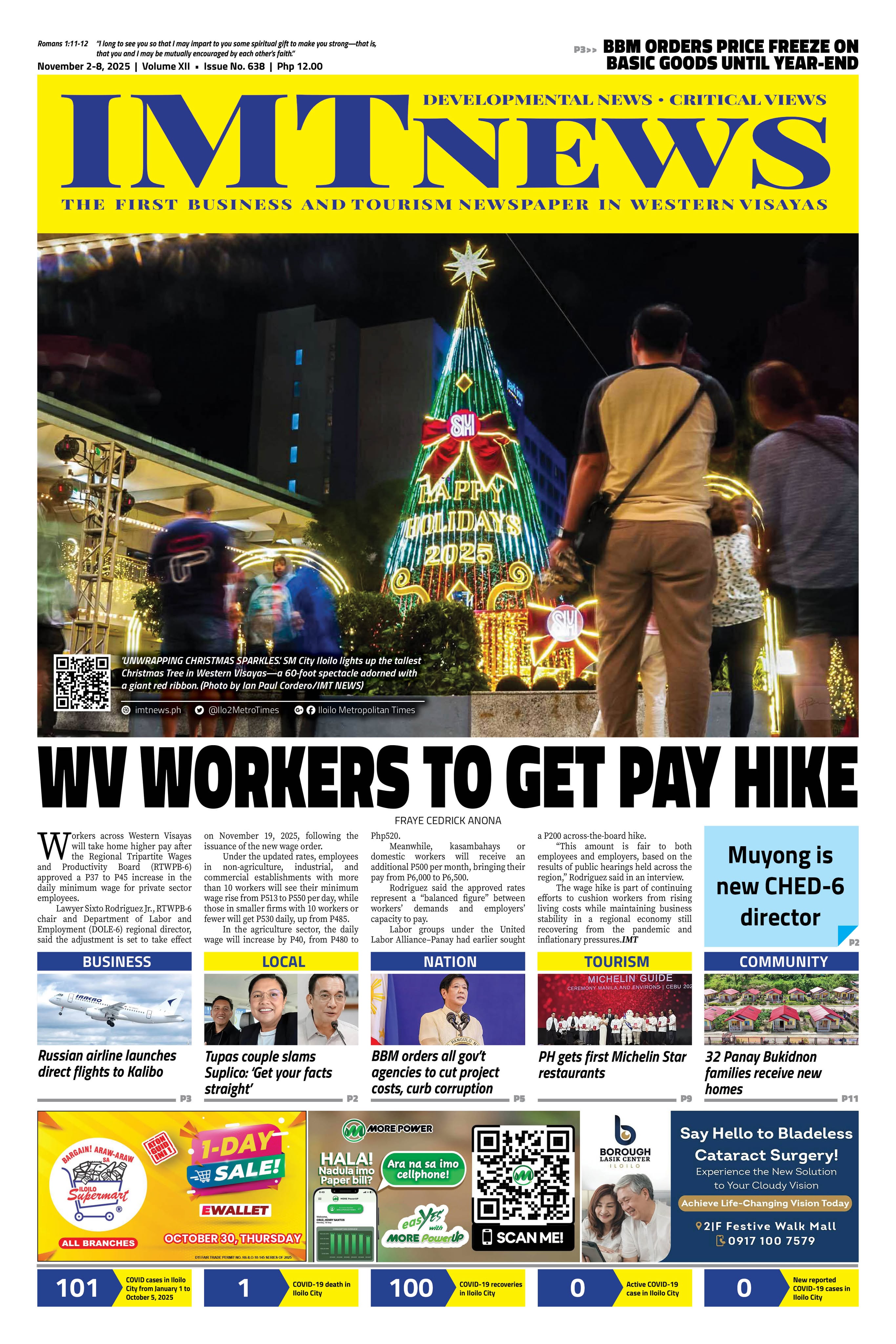 THIS WEEK'S FRONT PAGE (November 2-8, 2025)