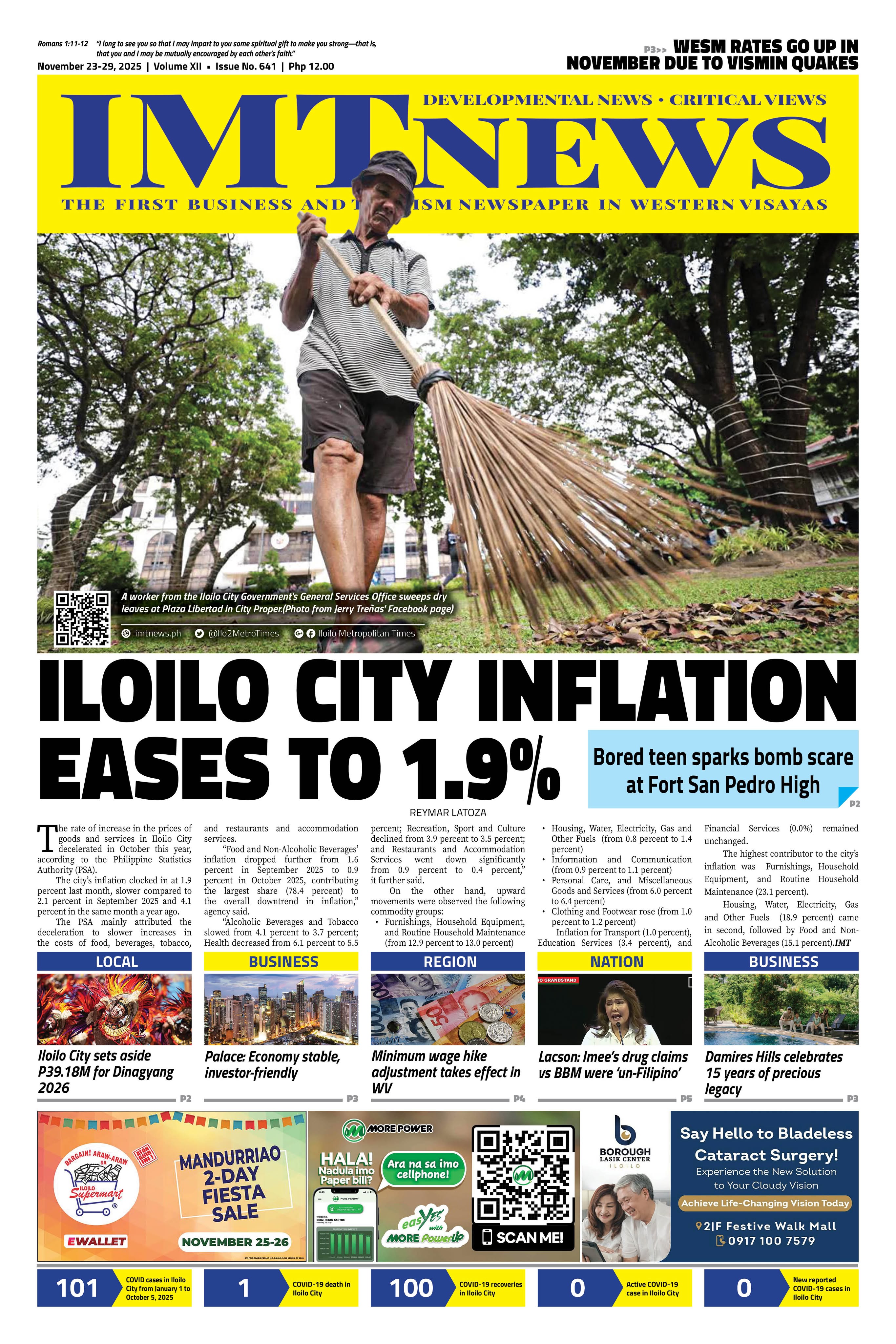 THIS WEEK'S FRONT PAGE (November 23-29, 2025)