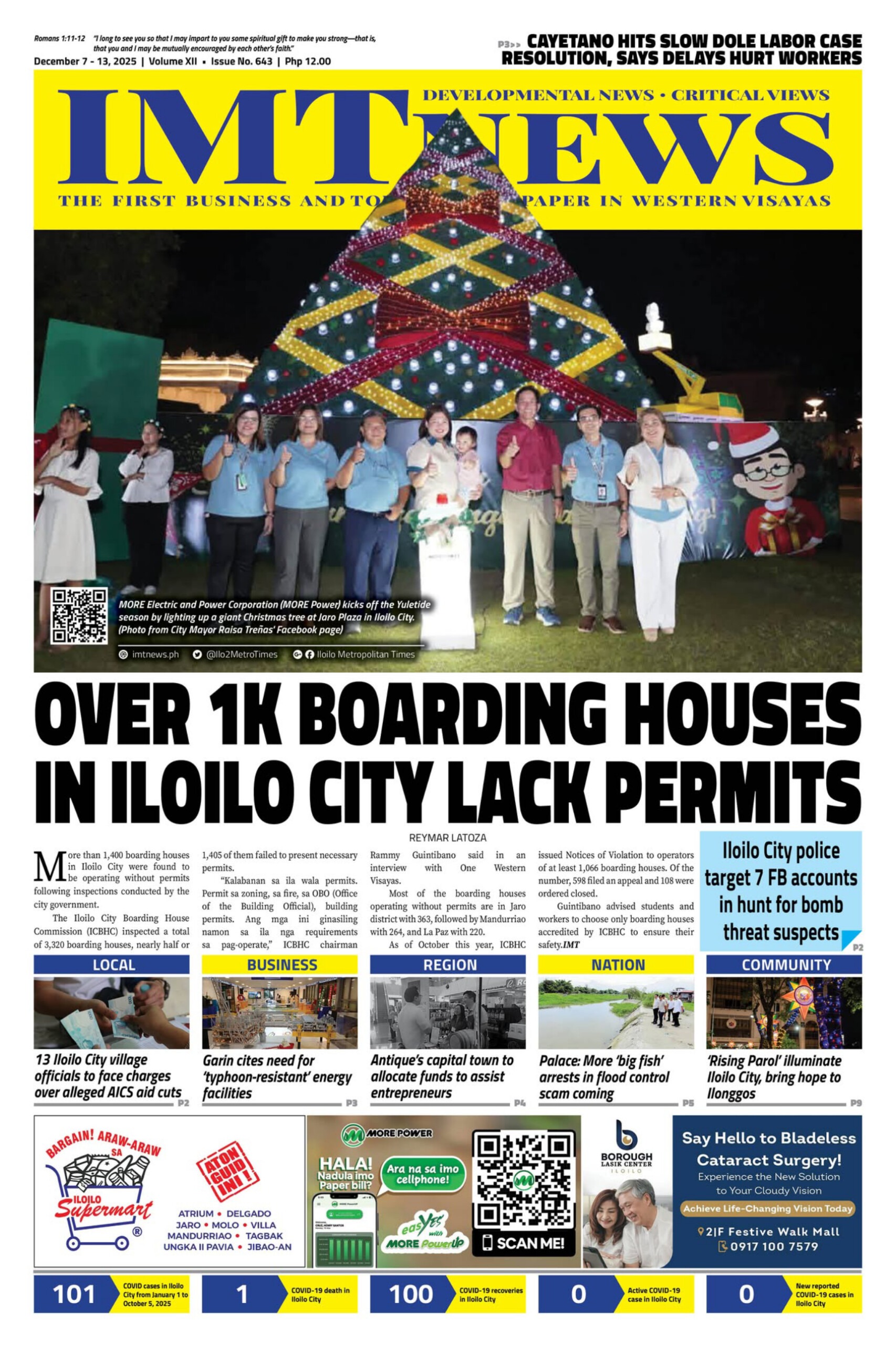 THIS WEEK'S FRONT PAGE (December 7-13, 2025)