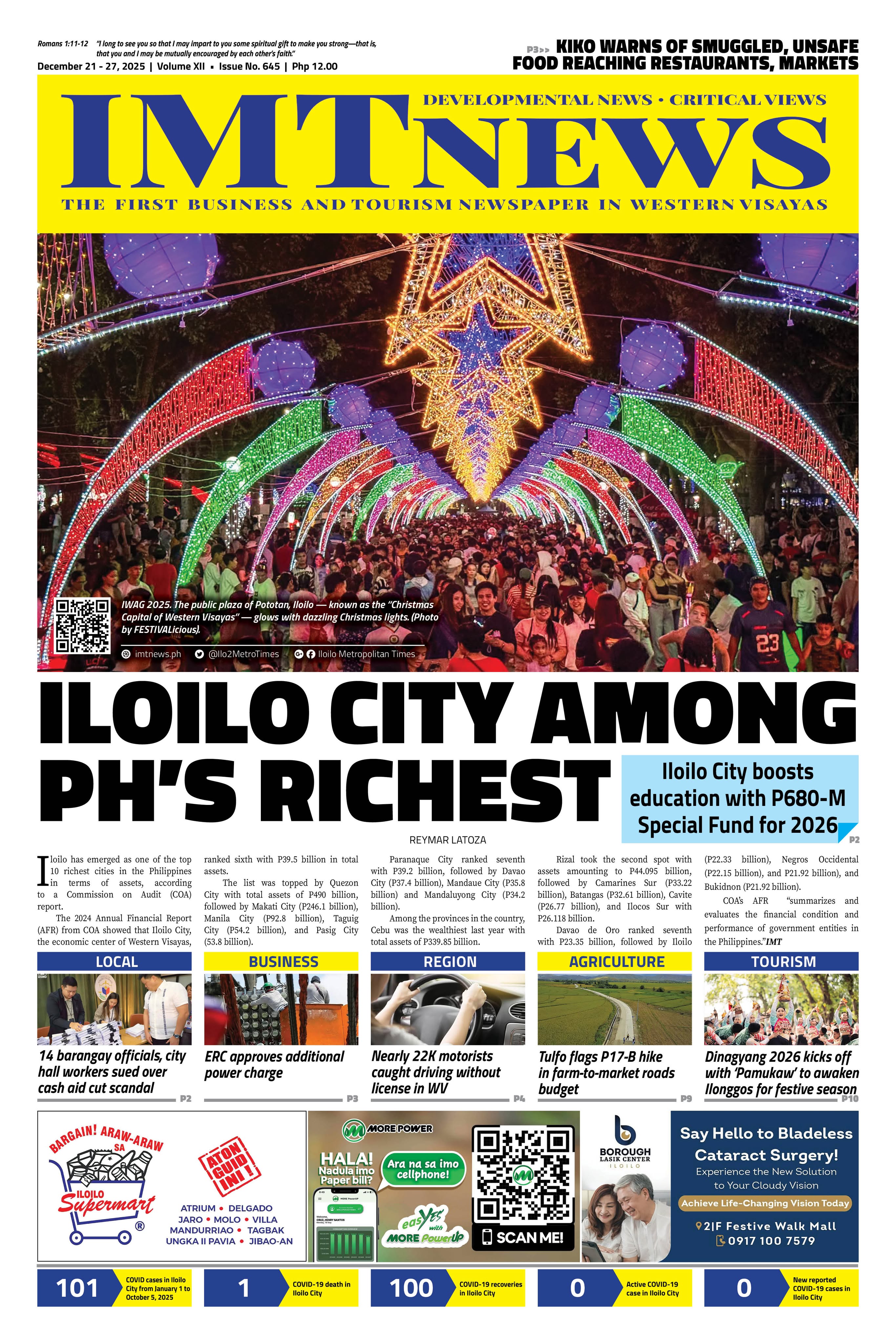 THIS WEEK'S FRONT PAGE (December 21-27, 2025)