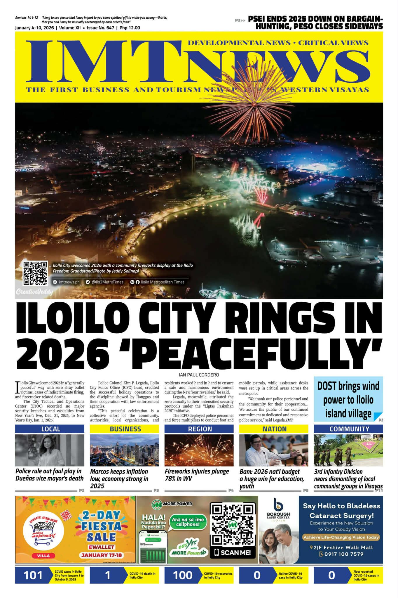 THIS WEEK'S FRONT PAGE (January 4-10, 2026)