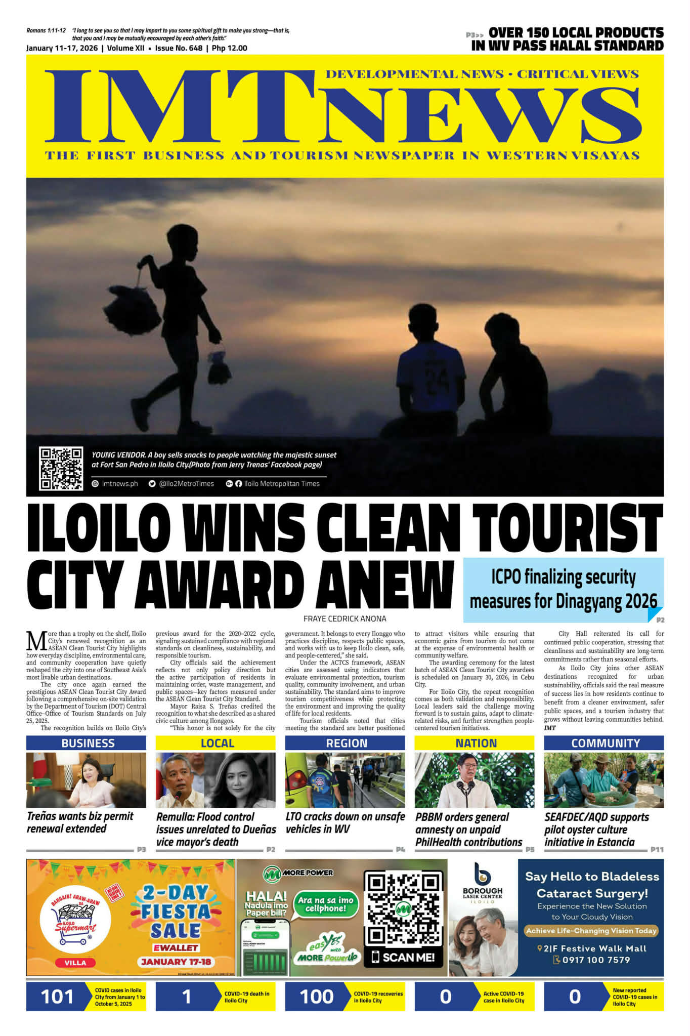 THIS WEEK'S FRONT PAGE (January 11-17, 2026)