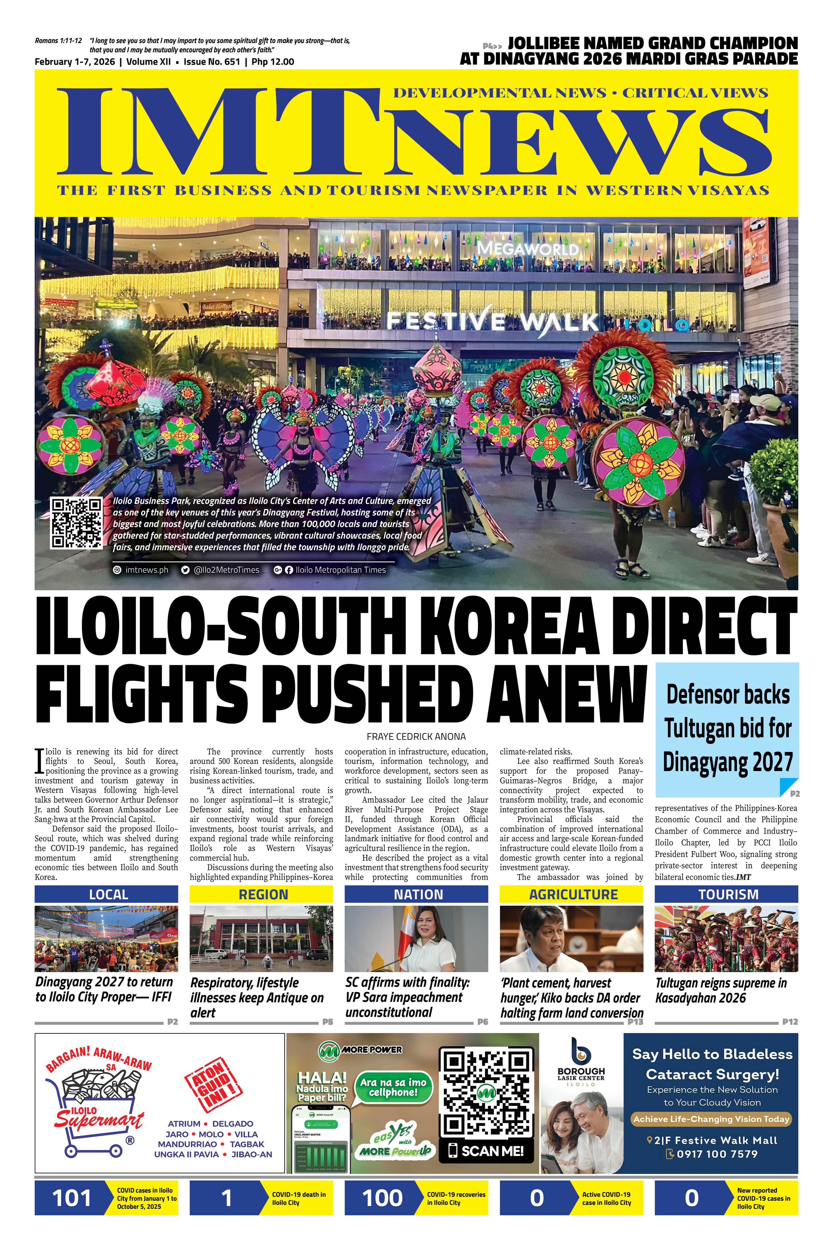 THIS WEEK'S FRONT PAGE (February 1-7, 2026)