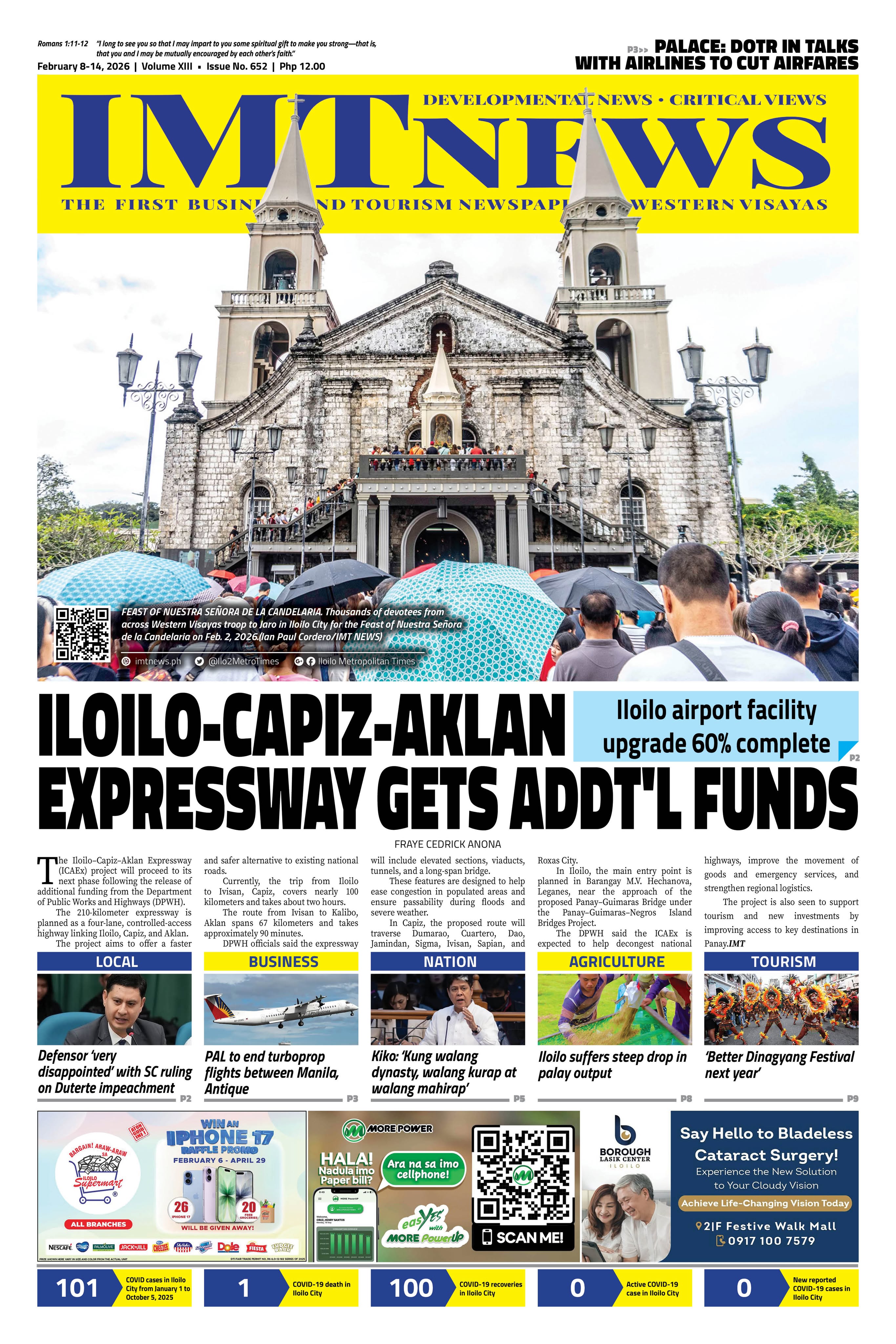 THIS WEEK'S FRONT PAGE (February 8-14, 2026)