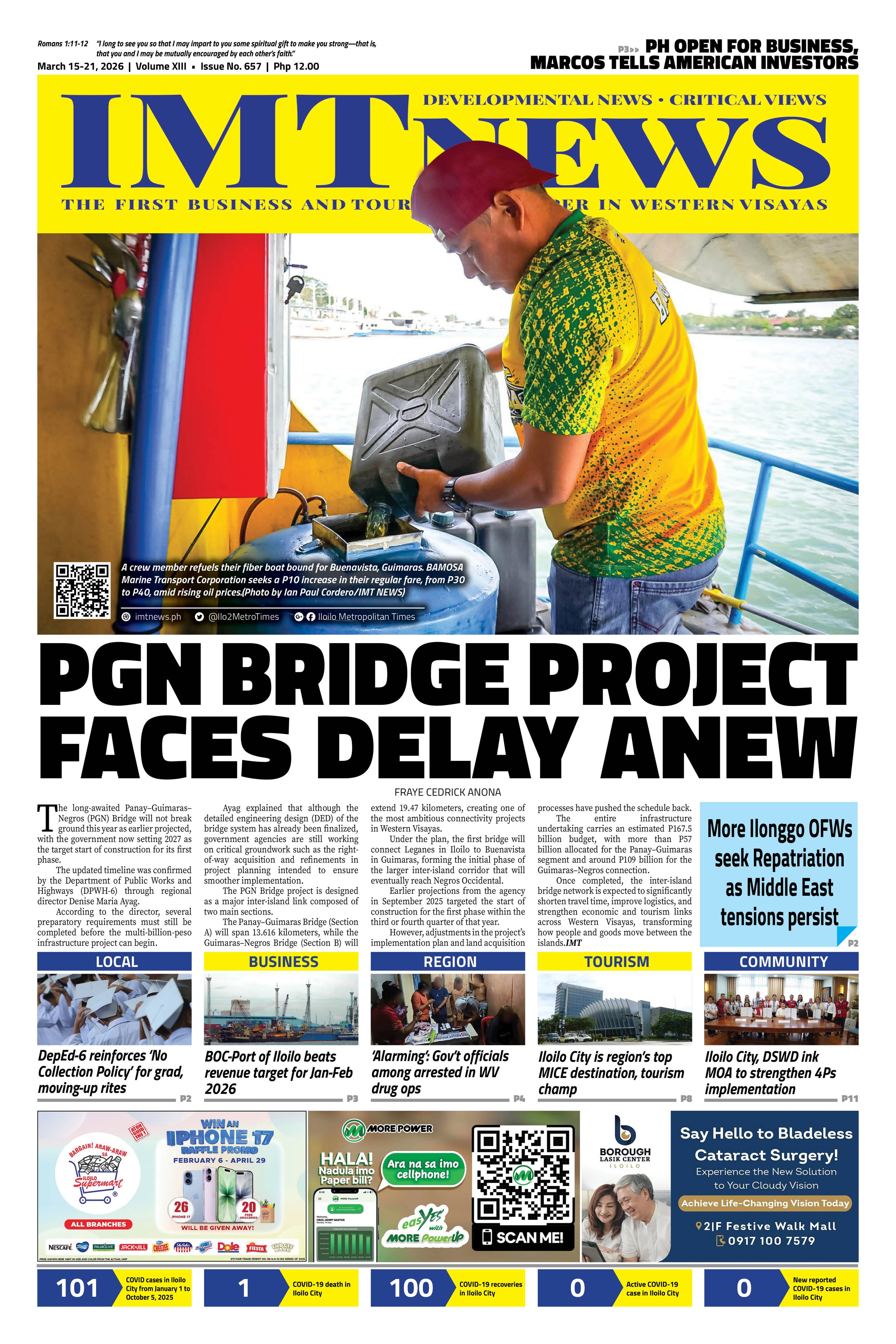 THIS WEEK'S FRONT PAGE (March 15-21, 2026)