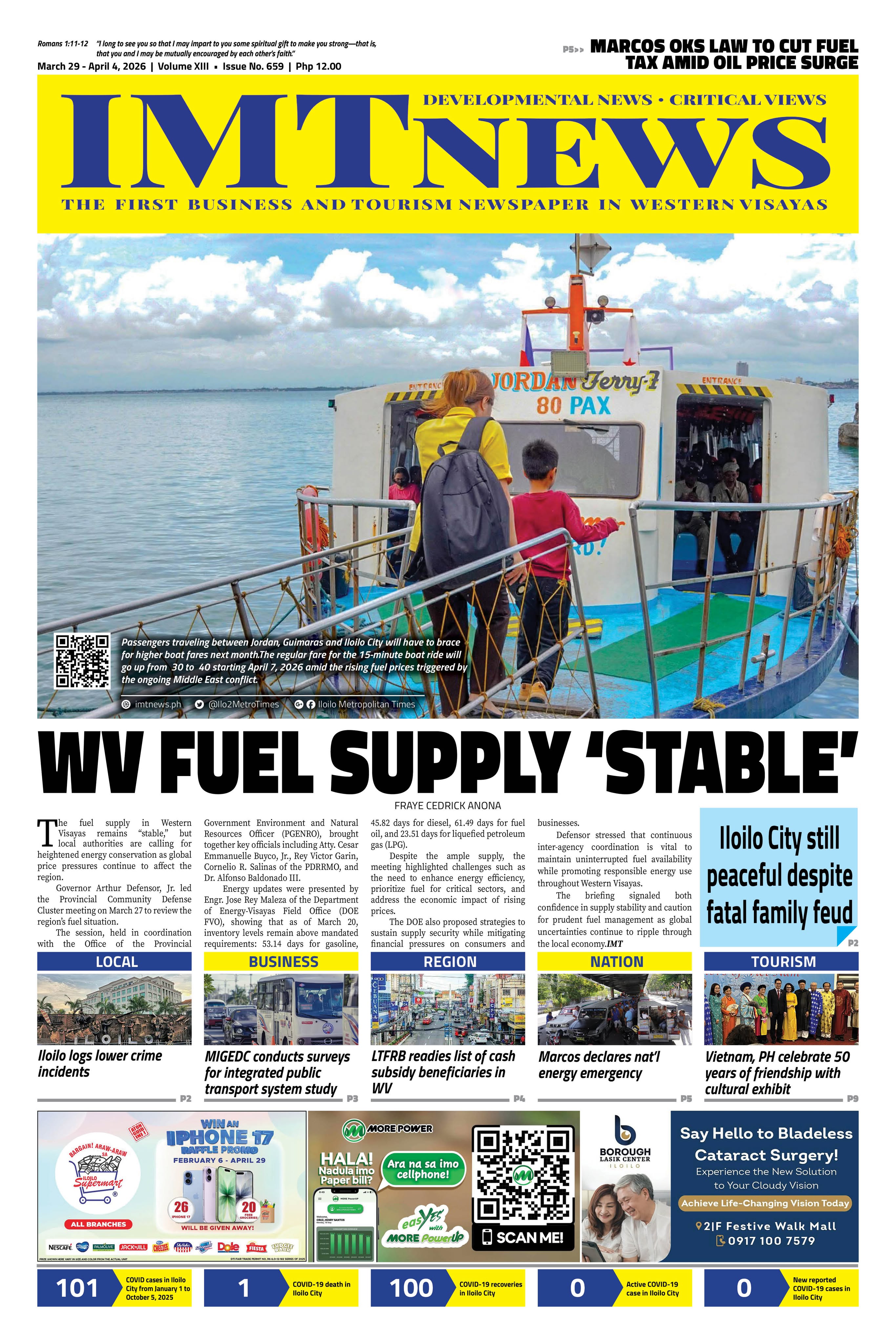THIS WEEK'S FRONT PAGE (March 29 - April 4, 2026)
