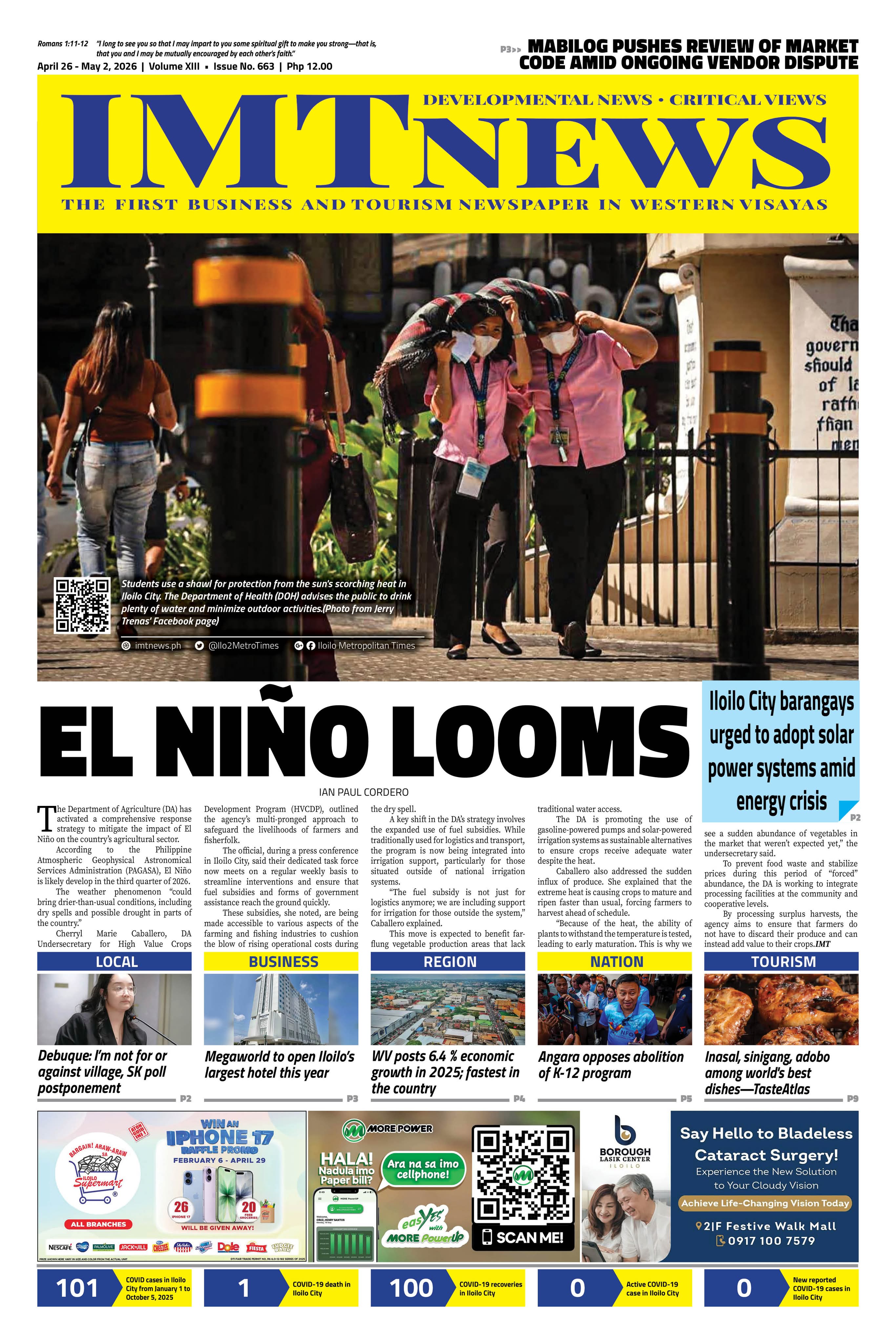 THIS WEEK'S FRONT PAGE (April 26 - May 2, 2026)