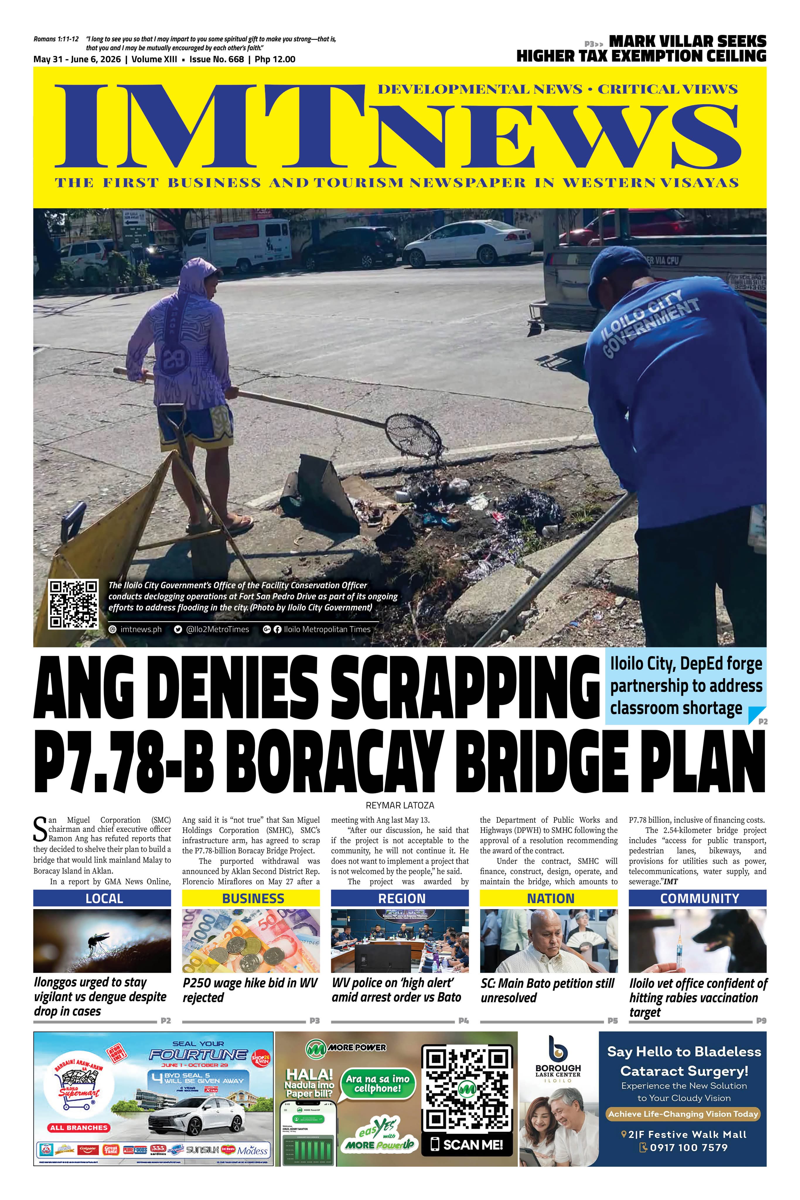 THIS WEEK'S FRONT PAGE (May 31 - June 6, 2026)