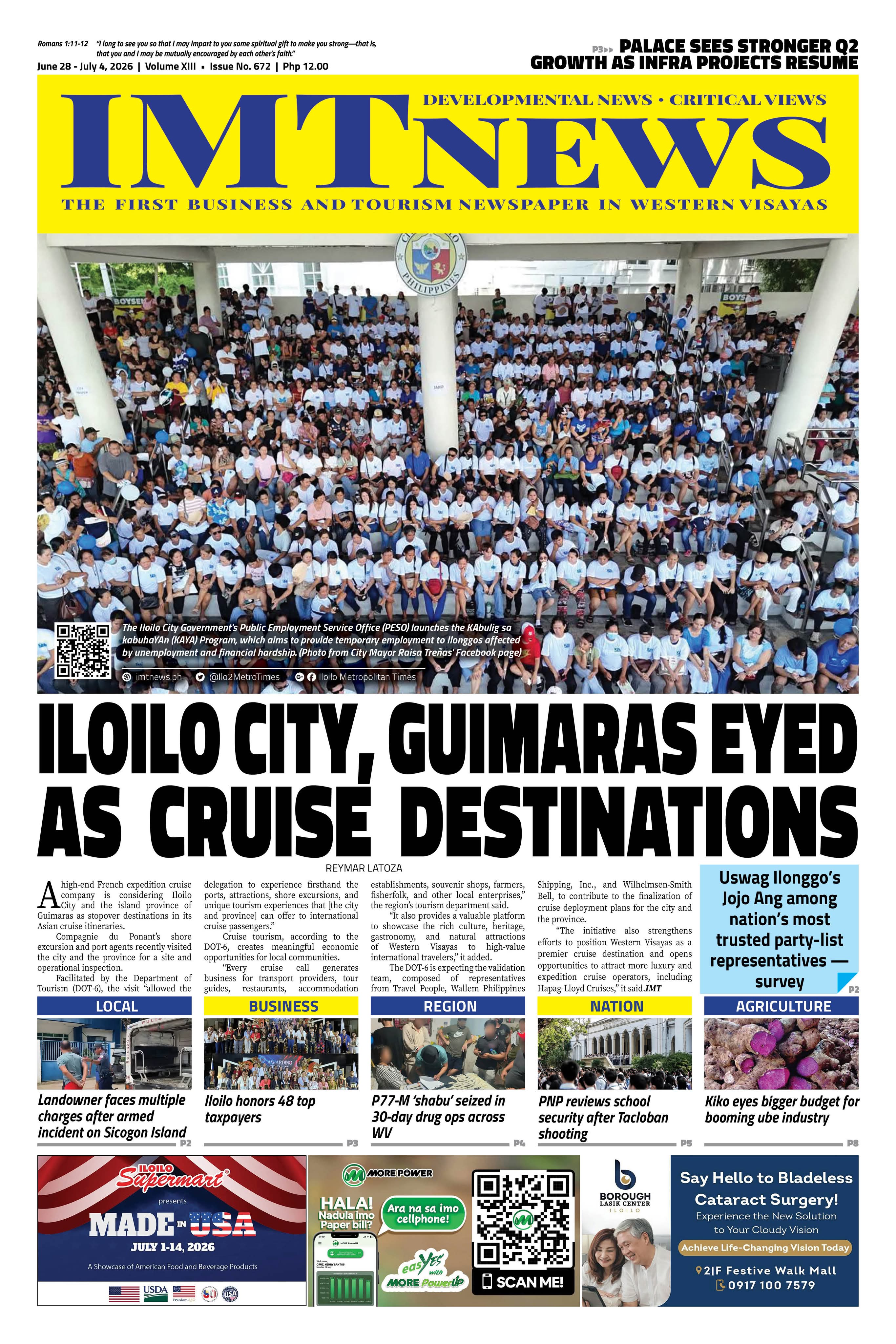 THIS WEEK'S FRONT PAGE (June 28 - July 4, 2026)