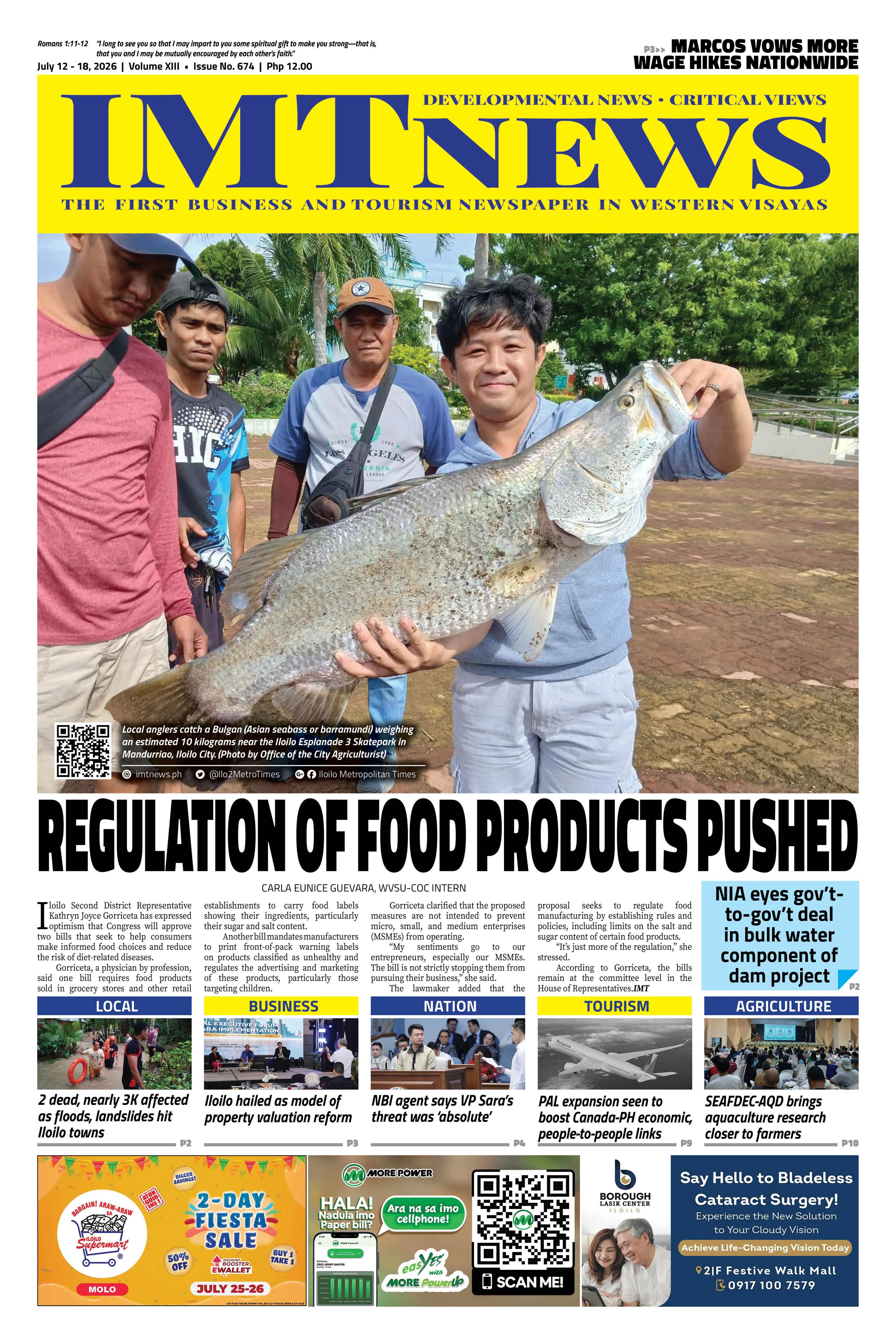 THIS WEEK'S FRONT PAGE (July 12-18, 2026)