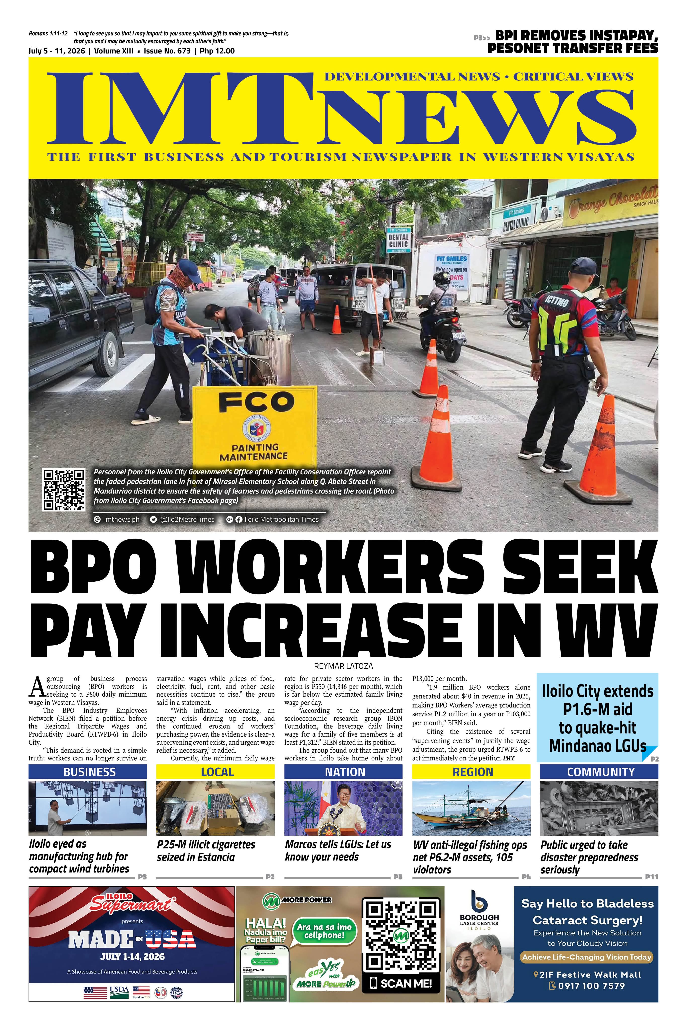THIS WEEK'S FRONT PAGE (July 5-11, 2026)