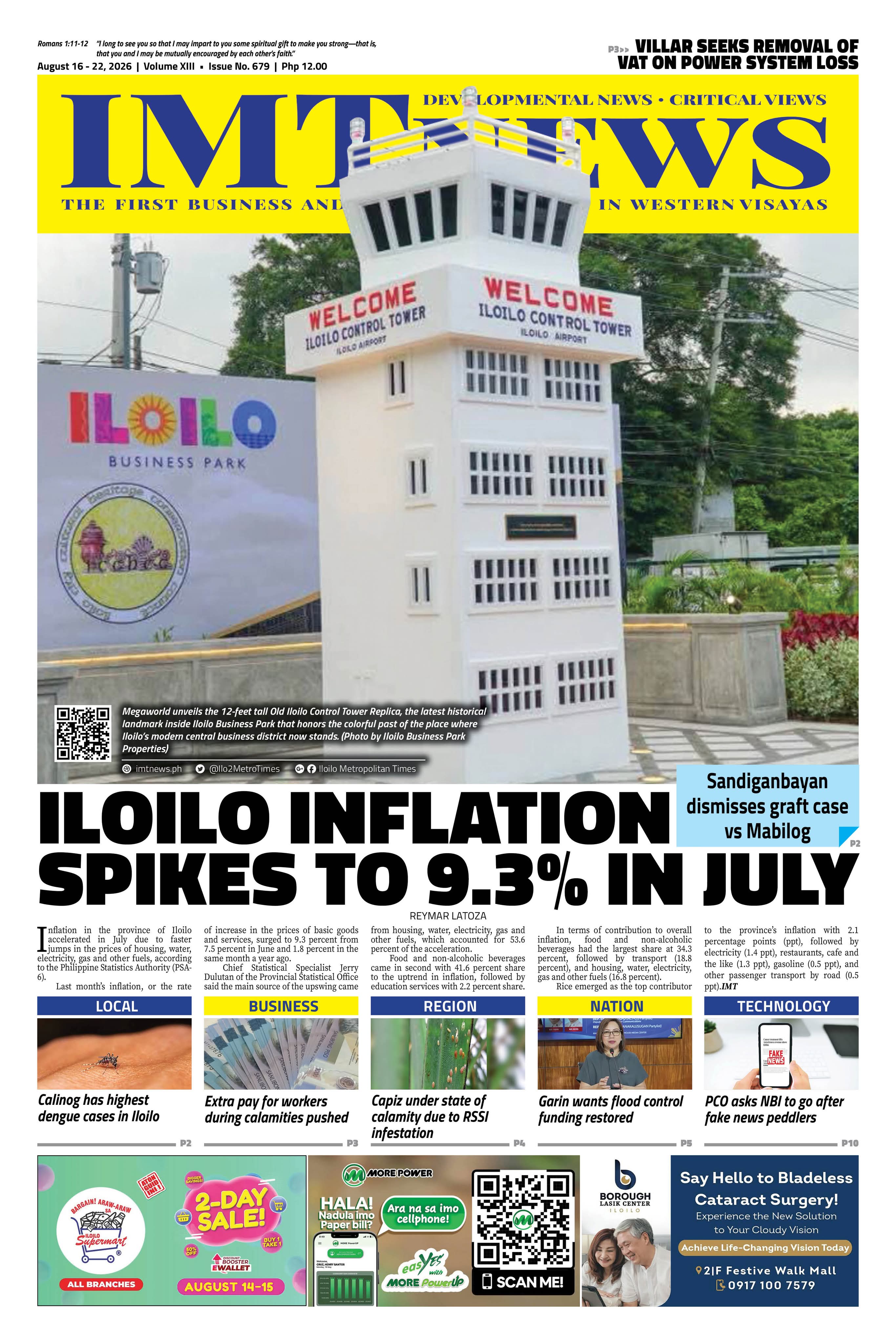 THIS WEEK'S FRONT PAGE (August 16-22, 2026)