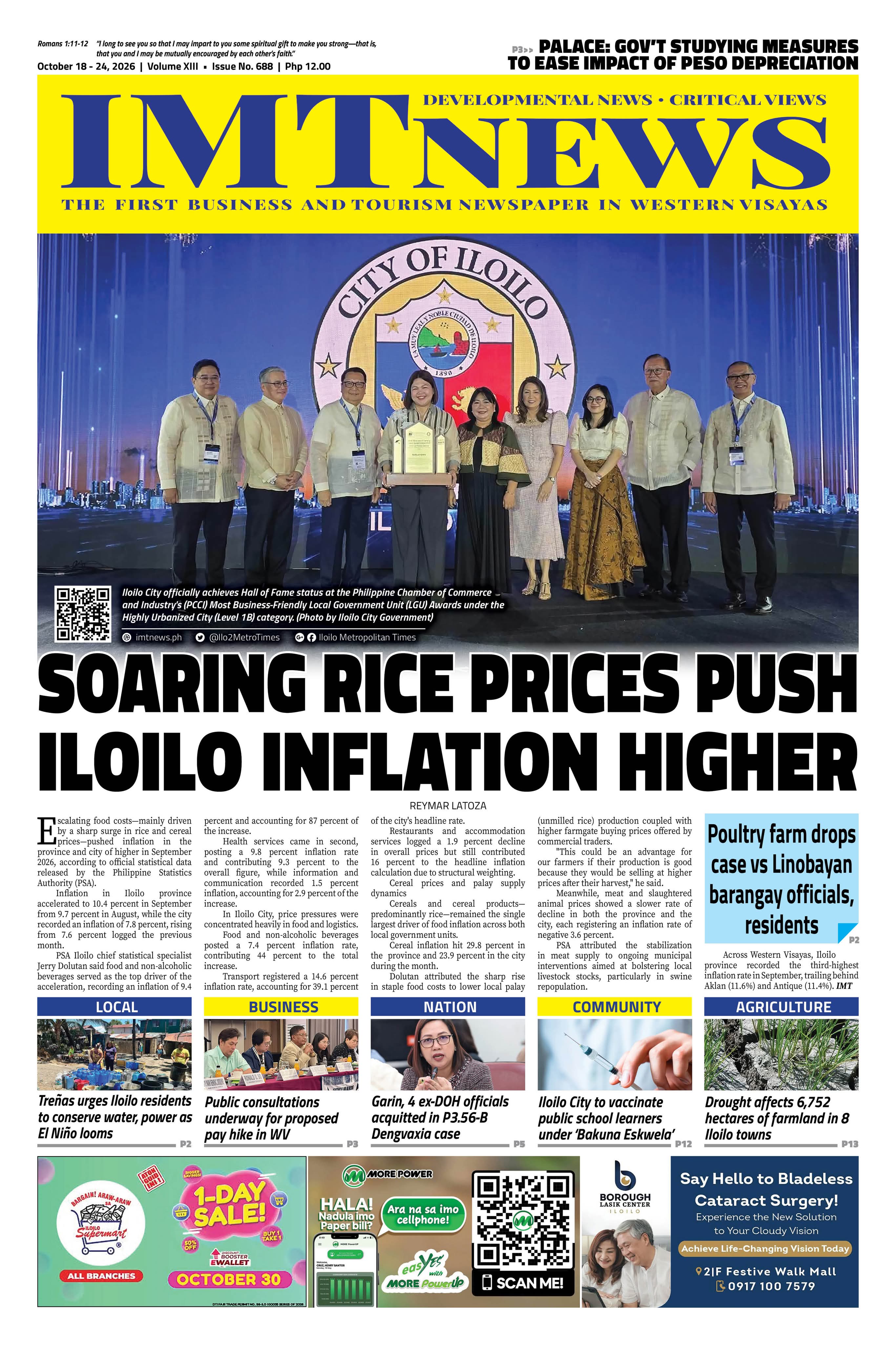 THIS WEEK'S FRONT PAGE (October 18-24, 2026)